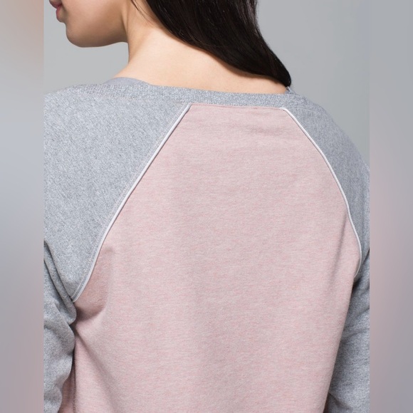 Lululemon Crew Love Pullover Heathered Bark Berry / Heathered Speckled Grey - Picture 10 of 13